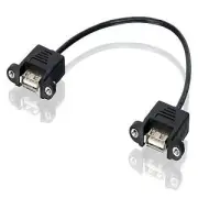Alogic 15cm USB2.0 Wall Plate Mech - Female to Female [USB2-FF-WP]
