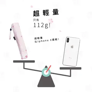 【U SHOP 雨傘店】櫻之物語碳纖傘 手開折傘 抗UV 降溫 超輕量 抗風 小包傘