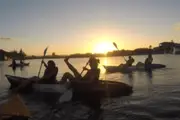Kayaking Together Under the Sunset - Surfers Paradise