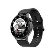 DT4+ Multi-Function Smart Bluetooth Sports Watch Sleep Heart Rate Blood Pressure Detection Remote Photo Weather Female Assistant GPS Positioning - silicone black