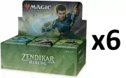 MTG Magic Zendikar Rising DRAFT Booster Box CASE (6 Draft Boxes) FACTORY SEALED^