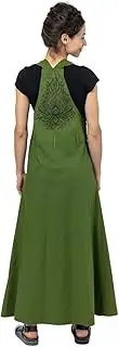 [FANTAZIA] Yoddha Ladies Soft Cotton Dungarees Small to XXXL Green Green Medium, Green, Medium