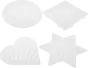 KONTONTY Pcs Bean Templates Stencil Kit Geometric Bean Stencils for Boys and Girls DIY Puzzle Safe Plastic Home School Friendly