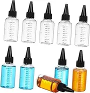 50ml Travel Bottles Scale Squeezable Dropper Oil Bottle for Essential Oils Personal Care Random