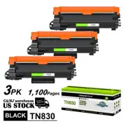 3PK TN830 XL Toner Cartridge Fit for Brother HL-L2400D DCP-L2647DW MFC-L2820DW
