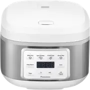 Panasonic 8 Cup Rice And Multi Cooker White/Silver