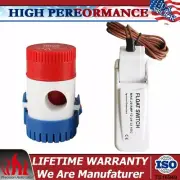 Automatic Electric Boat Submersible Bilge Water Pump 1100 GPH 12V, Float Switch