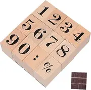 Tofficu 1 Set Wooden Stamp Set Name Stamp for Clothing Custom Lino Printing Kit Making Decor Wax Seal Kit Lino Stickers Cookie Wheel First Mini Retro Wax Seal Stickers Stamper Rubber