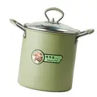 Deep Frying Saucepan with Basket Ergonomic Handle Cooking Pots for Everyday Use