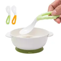 在飛比找PChome24h購物優惠-【Mesenfants】(2入裝)彎曲湯匙 嬰兒勺 學習餐具