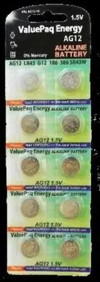 Dantona[r] Val-ag3-10 Valuepak Energy Ag3 Silver Oxide Button Cell Batteries, 10