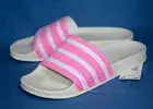 ADIDAS Adilette Slide Sandal Women Size 9 Bliss Pink Cloud White Off White GX948