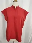 New Figs Scrub Top Adult Size Small Apricot Color Short Sleeve Side Pockets...