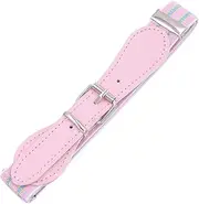 [generic] Kids Belts for Boys - Children Elastic Webbing Waistband - Boys Girls Skinny Belt Color Leather Belts Strappy Adjustable Waist Belt with Pin