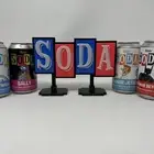 3D Printed FUNKO SODA BLACK LIGHT (GITD) V2 FanSign for your Funko Sodas