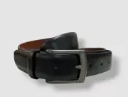 Perry Ellis Men's Black Bonded Leather Belt Size 36