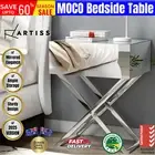 Artiss Mirrored Bedside Table Side End Table Drawers Nightstand Storage Silver