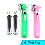 Green+ Light-Pink F.O Mini Otoscope Opthalmoscope Set ENT Diagnostic (Pack of 2)