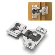 50 Pack 1/4" Small Overlay 4D Concealed Hinges for Face Frame Door, Soft Clos...