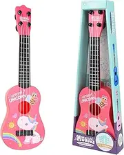 Homiliky Ukulele Toy for Beginner, 42 CM Guitar Musical Toy Ukulele Instrument Kids Toy with 4 Adjustable Strings Classical Instrument for Toddlers 3-12 Boys and Girls
