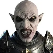 [x-merry toy] Realistic Latex Full Face Vampire Masks Scary Halloween Mask for Adult Zombie Costume Accessory Creepy Horror Party Helmet Props