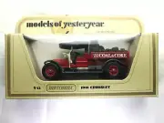 MATCHBOX MODELS OF YESTERYEAR, 1918 CROSSLEY Y-13 Coal & Coke, Red/Black.