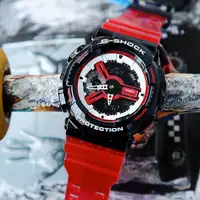 在飛比找蝦皮購物優惠-CASIO   G-SHOCK   果凍紅街頭休閒雙顯運動錶