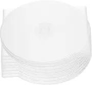 INOOMP 20 Pack DVD Storage Case Hard Shell Clamshell Jewel Case for Cd/DVD Protection White