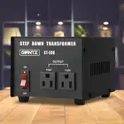 500W Step Down Transformer Voltage Converts 240V to 110V Portable & Lightweight