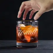 Custom Engraved Willett Bourbon Whiskey Glass – 11 oz Standard Rocks Glass NEW