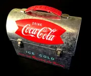 NWT Tin Box Kid-sized COKE WORKMAN'S CARRY ALL / LUNCH BOX - 7 x 4 x 6 in