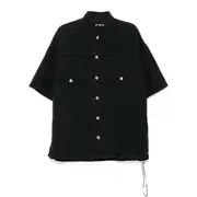[MASTERMIND] Distressed Short Sleeve Denim Shirt