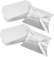 BAZEITFLOW Pillow Boxes Party Candies Storage Small Favor Boxes for Wedding Diy Decorative Containers