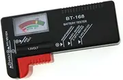 jojofuny Portable Battery Tester with Easy to Read Pointer for 9V AA AAA C D and Button Cell Batteries Accurate Voltage Meter and Battery Cell Tester