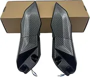 Motorcycle Handlebar Mirror Motorcycle Rearview Mirror Side Mirrors YZF R6 R1 R25 R3 R15(Carbon1)