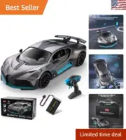 Fast 1/12 Scale Bugatti Divo RC Car - Rechargeable & Easy to Control for Kids