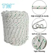 Braided Tree Rigging Line 3/7" ×150' Arborist Tree Climbing Rope Work Utility