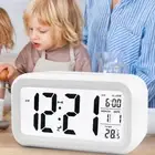 Alarm Clock Backlight Table Clock Data Time Calendar Temperature Display Useful