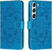 [shingtomua] for Samsung Galaxy S21 5G (Only) Case Wallet with Card Holder Kickstand Magnetic Soft Leather Flip Fold Case for Samsung S21 5G Cover (Blue)
