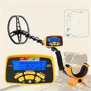 Metal Detectors, Metal Detector Pinpoint Positioning IP68 Waterproof Coil Portable Gold Detector for Treasure Search for Beach/Gold Hunting(6450-1)