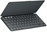 Logitech Keys-to-Go 2 Portable Wireless iPad Keyboard with Built-in Cover, Slim and Compact Wireless Keyboard for iPad, iPhone, Mac, and Apple TV, Easily Switch Between Devices - Graphite