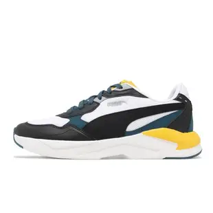 Puma 休閒鞋 X-Ray Speed Lite 男鞋 白 黑 拼接 皮革 網布 緩震 運動鞋 38463944