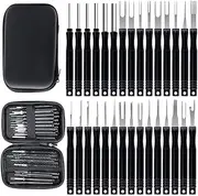 Upgraded Terminal Removal Tool Kit, Granmagazz 30 PCS Pin Extractor Set Depinning Tool, Auto Electrical Wire Connector Release Terminals Pins Puller Repair Tools with Tool Bag