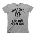 Womens Beagle Dog T-Shirt Sorry I Have Plans Nice Quality Gift Gift