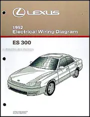 1992 Lexus ES 300 Electrical Wiring Diagram Manual NEW Original ES300 OEM Shop