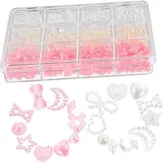 FOMIYES 1 Box Nail Art Accessories for Nails Nail Charms for Nails Nail Charms Bulk Nail Charms Cool Charms for Nails Women Charms Women Nail Art Charm Bow Nail Charms Abs