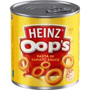 Heinz Oops Pasta In Tomato Sauce Canned Spaghetti o's 220g