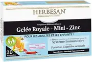 Herbesan Royal Jelly Honey Zinc from 4 Years 20 Phials