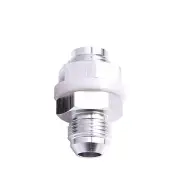 Aeroflow Brand Fuel Cell Fitting -8An Silver Fuel Cell Bulkhead Fitt