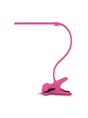 Izzy 1 Light LED Adjustable Clamp Lamp in Pink